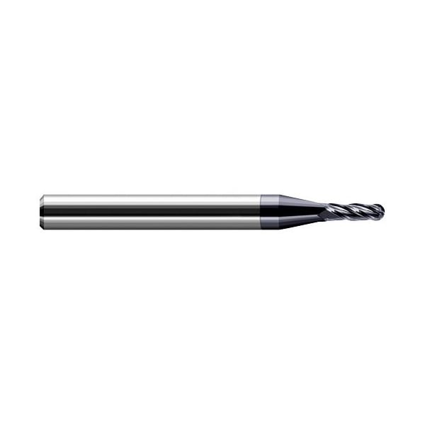 Harvey Tool 0.1406 in. 9/64 Cutter dia. x 0.5620 in. 9/16 Carbide Ball End Mill, 3 Flutes, AlTiN Coated 836009-C3 - main